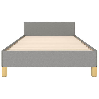 265166 - VIDA XL Kornizë shtrati pa dyshek, ngjyrë gri e celët 100x200 cm, material