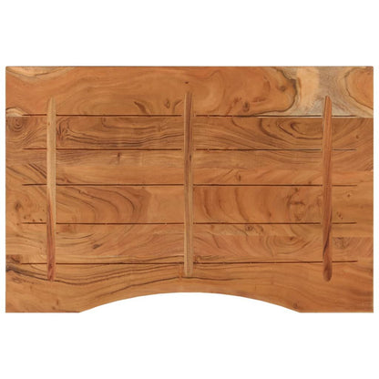 265232 - VIDAXL Sipërfaqe Tavoline Drejtkëndëshe prej Druri të Masturbuar prej Akacieje 80x60x2,5 cm