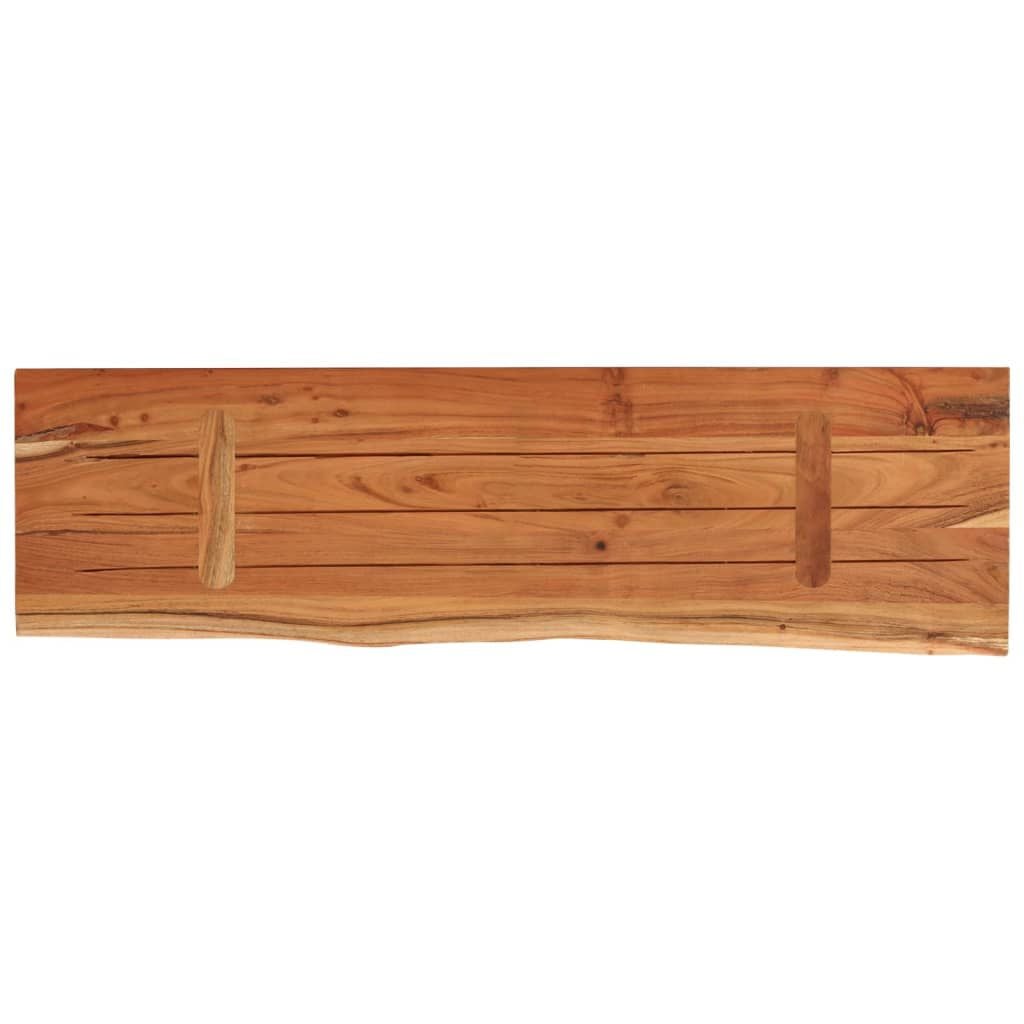 265234 - VIDAXL Raft Muri Drejtkëndor 40x20x2,5 cm me Dru Akazie me Skaje të Gjerë