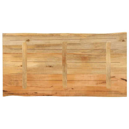 265241 - VIDA XL Sipërfaqe Tavoline 120x60x3,8 cm Dru i Masturbuar me Skaje Live, Mango