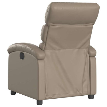 280265 - VIDA XL Karrige me mbështetëse Cappuccino prej lëkure artificiale
