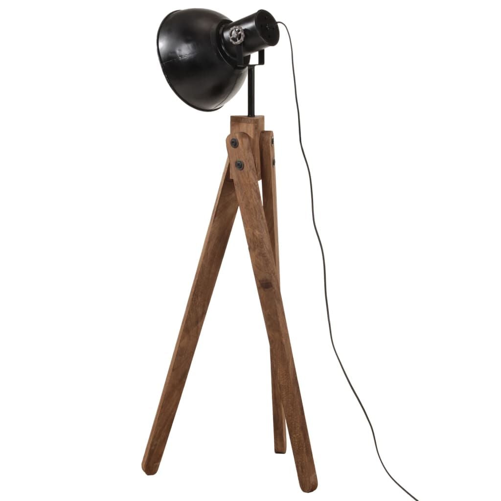 280267 - VIDA XL Llambë dyshemeje 25 W e zezë 45x45x120 cm E27