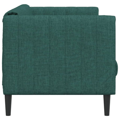 265260 - VIDA XL Divan 2-Vendësh, Material Jeshile i Errët
