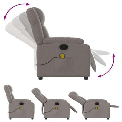 265265 - VIDA XL Karrige masazhi me mbështetëse, ngjyrë taupe