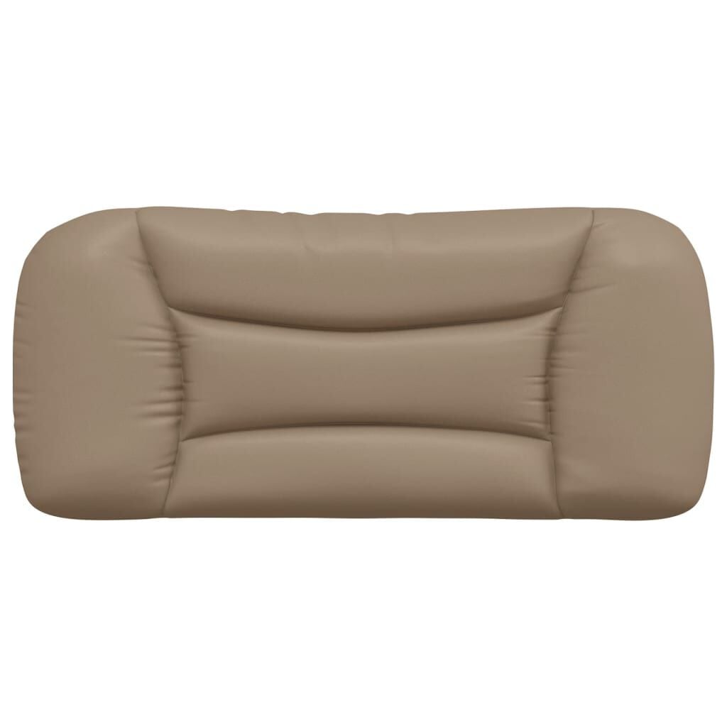 265269 - VIDA XL Jastëk për Kokën e Kreut "Hvar" Cappuccino 90 cm Lëkurë Artificiale