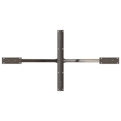 280337 - VIDAXL Këmbë Tavoline Ngrenieje në Formë Merimange, Çelik Natyral 150x78x(72-73) cm
