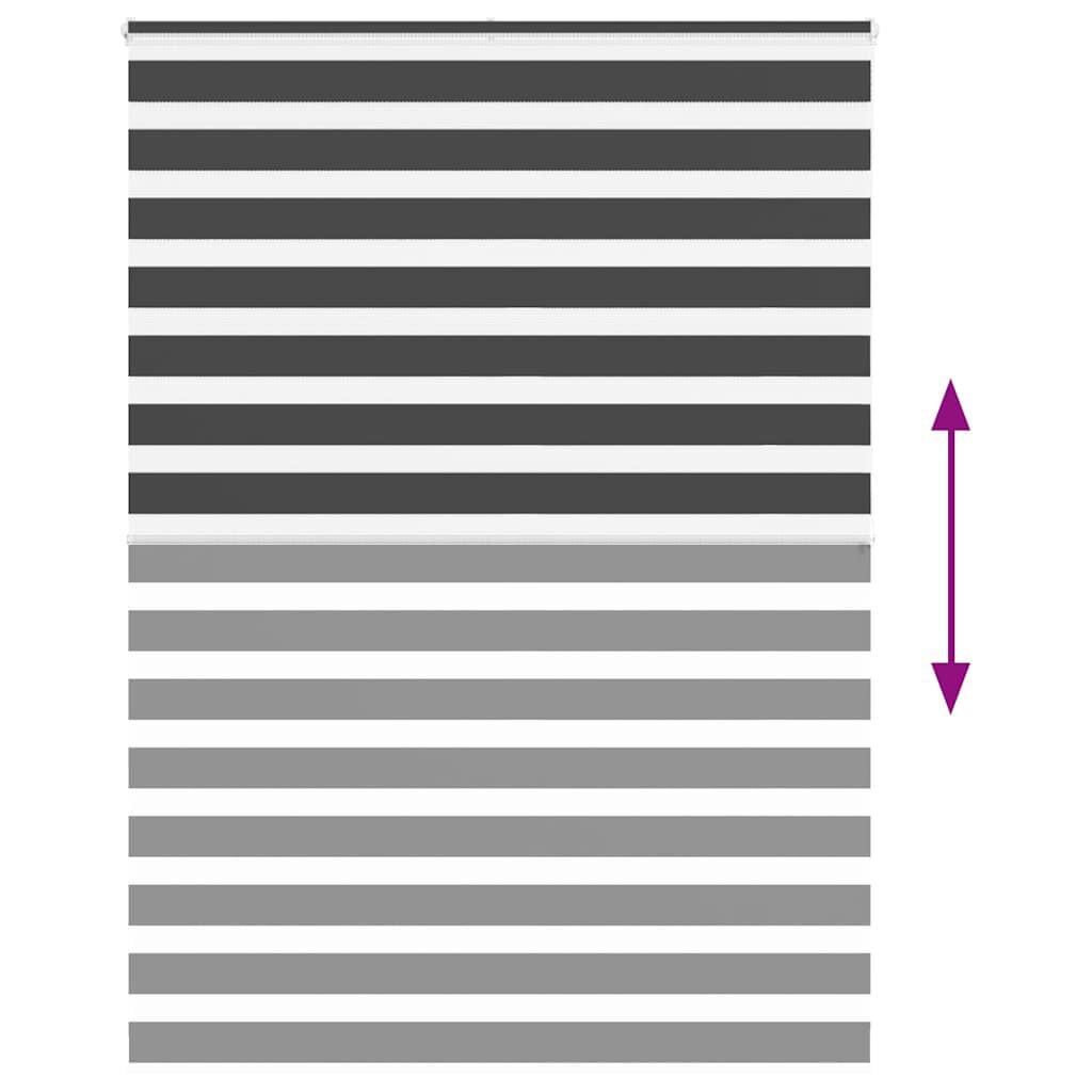 265310 - VIDAXL Perde Zebra e Zezë 155x200 cm Poliester