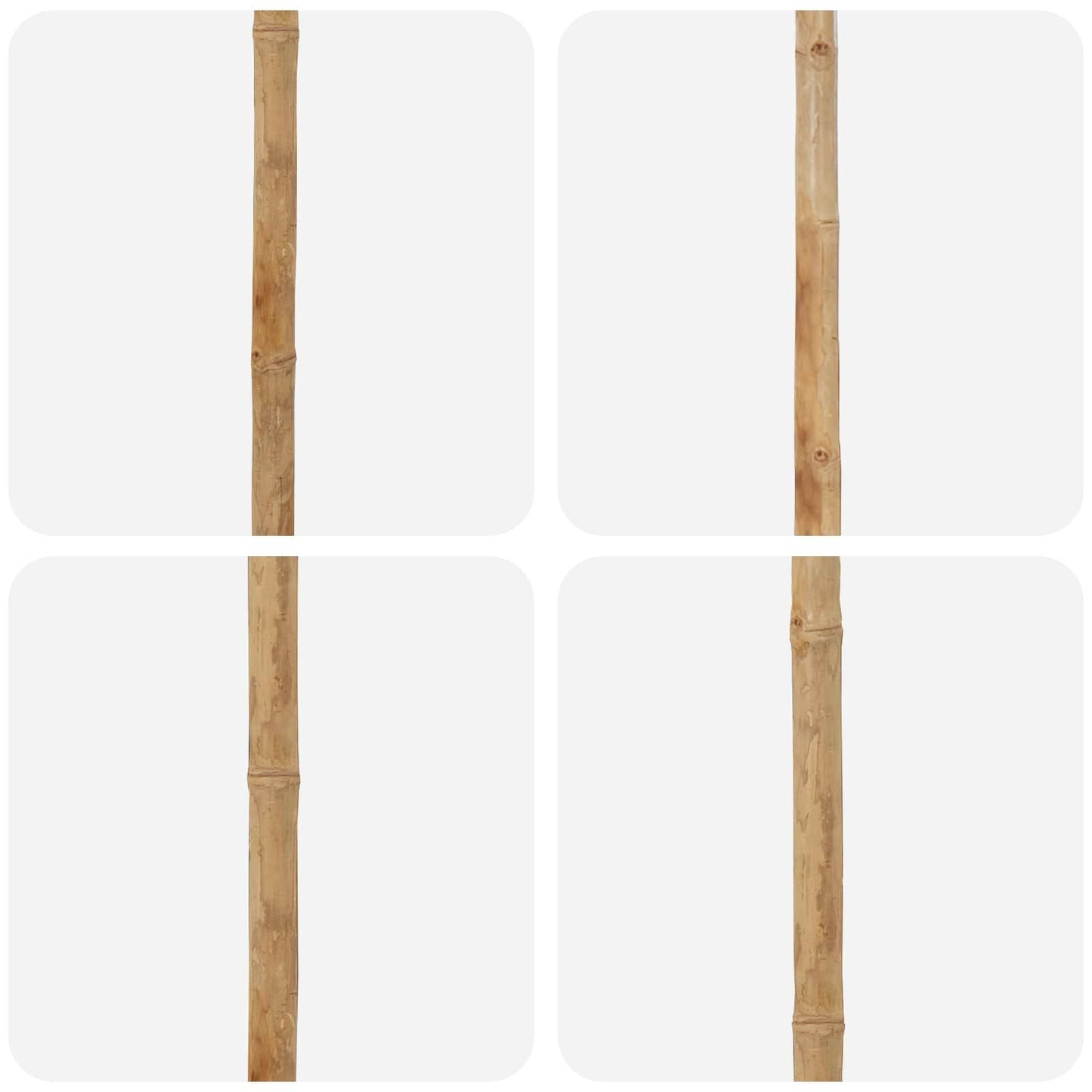 280376 - vidaXL Çadër kopshti Elegante , Ngjyre Kremë dhe e Bardhe Ø 150 x 210 cm Bamboo