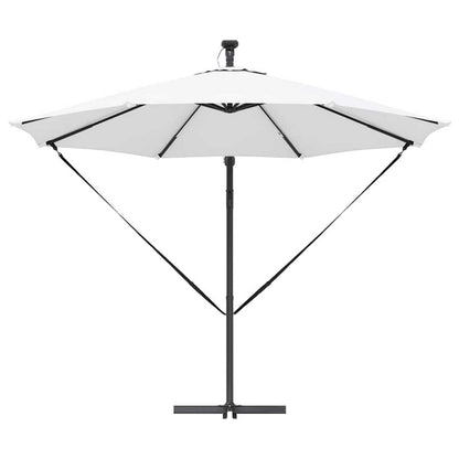 265355 - vidaXL Çadër Ngjyrë Rërë 294 x 294 x 248 cm Poliester dhe Alumini