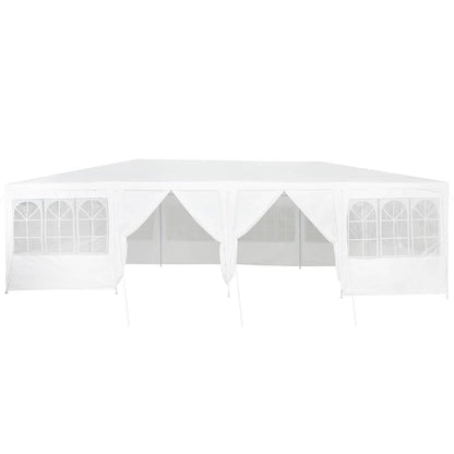 265357 - VIDA XL Tendë për festa me 12 mure anësore, e bardhë 8x4 m PE