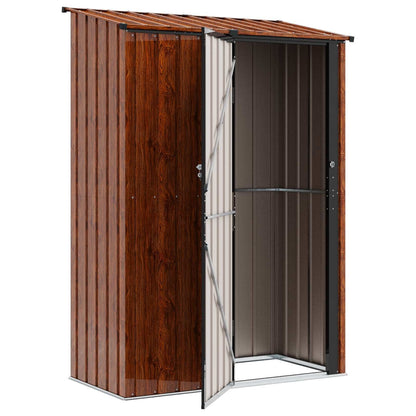 280426 - vidaXL Kasolle Kopshti Ngjyrë Kafe 140.5 x 74 x 200 cm Metalike