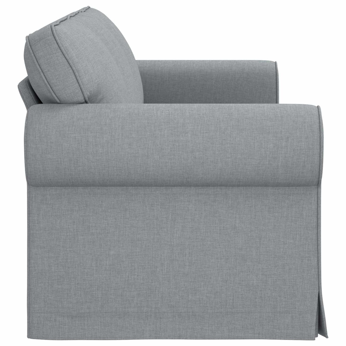 280460 - vidaXL Divan Gri i Çelët 215 x 82 x 80 cm, Pëlhurë, Divan Modern, Dizajn Ergonomik