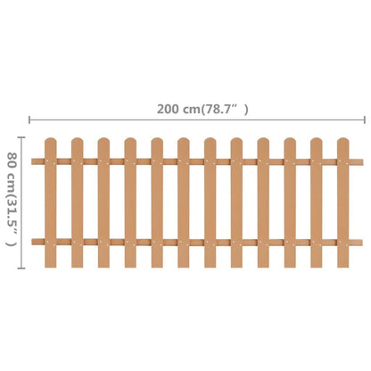 265410 - VIDAXL Gardh me kunja WPC 200x80 cm