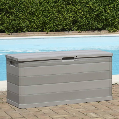 265412 - VIDAXL Kuti Ruajtjeje për Kopsht, Gri 117x45x56 cm