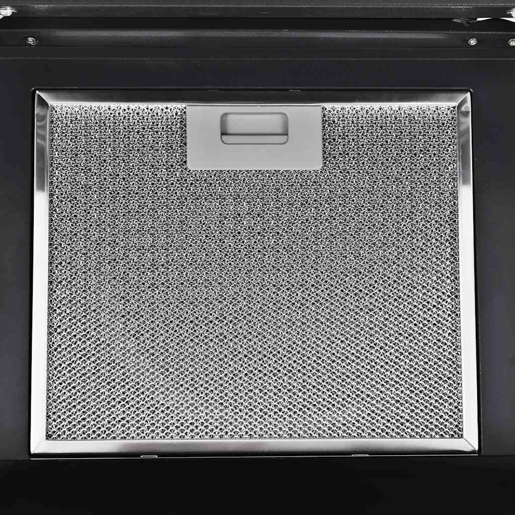 265437 - VIDAXL Aspirator Sobë i Montuar në Mur, Çelik Inoks 756 m³/h 90 cm i Zi
