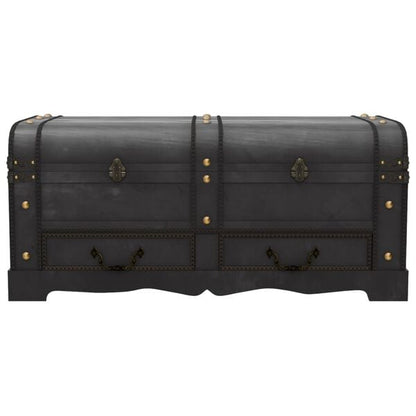 181624 - VIDAXL 60797 Arkë Thesari e Madhe në Ngjyrë të Zezë, Nga Druri