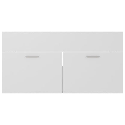 265452 - VIDAXL Dollap Lavamani i Bardhë 90x38,5x46 cm Dru i Inxhinieruar