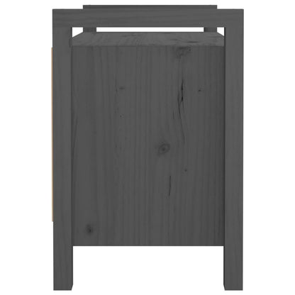 280532 - VIDAXL Stol Korridori Gri 80x40x60 cm Dru Pishe i Fortë