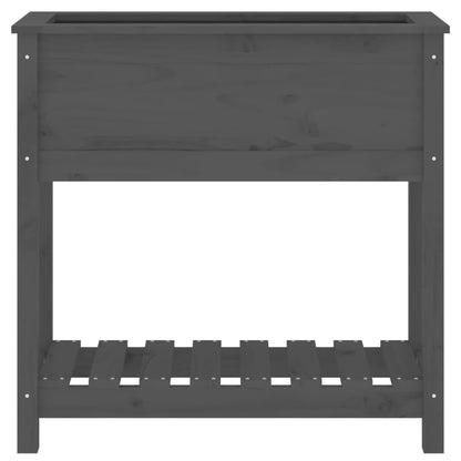280534 - VIDAXL Vazo me Raft Gri 82,5x34,5x81 cm Dru Pishe i Fortë