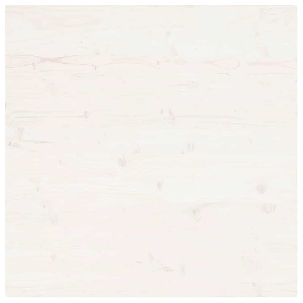 265475 - VIDA XL Sipërfaqe Tavoline e Bardhë 80x80x2,5 cm Dru i Masturbuar Pishe Katror