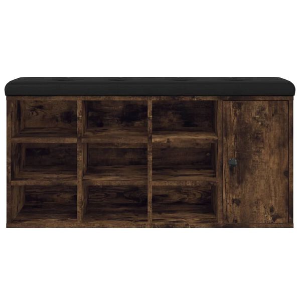 181752 - VIDAXL Stol Këpucësh, Lisi i Tymosur, 102x32x50cm, Dru i Inxhinieruar