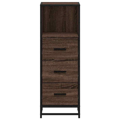 181763 - VIDAXL Dollap për Banjë në Ngjyrën e Lisi Kaf, Madhësia 35x37.5x100 cm, Materiali Dru i Inxhinieruar