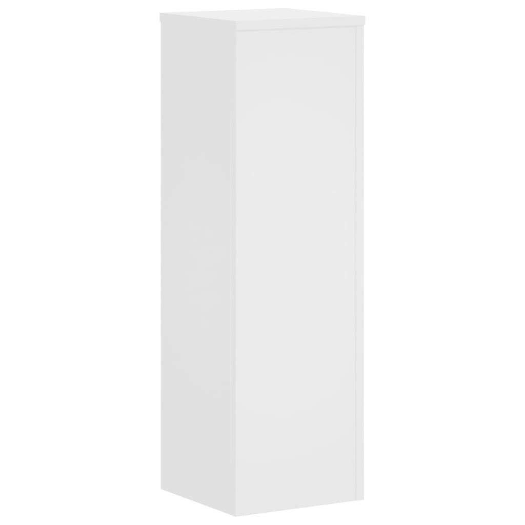 280583 - VIDAXL Mbajtëse Bimësh 2 copë të Bardha 25x25x80 cm Dru i Inxhinieruar