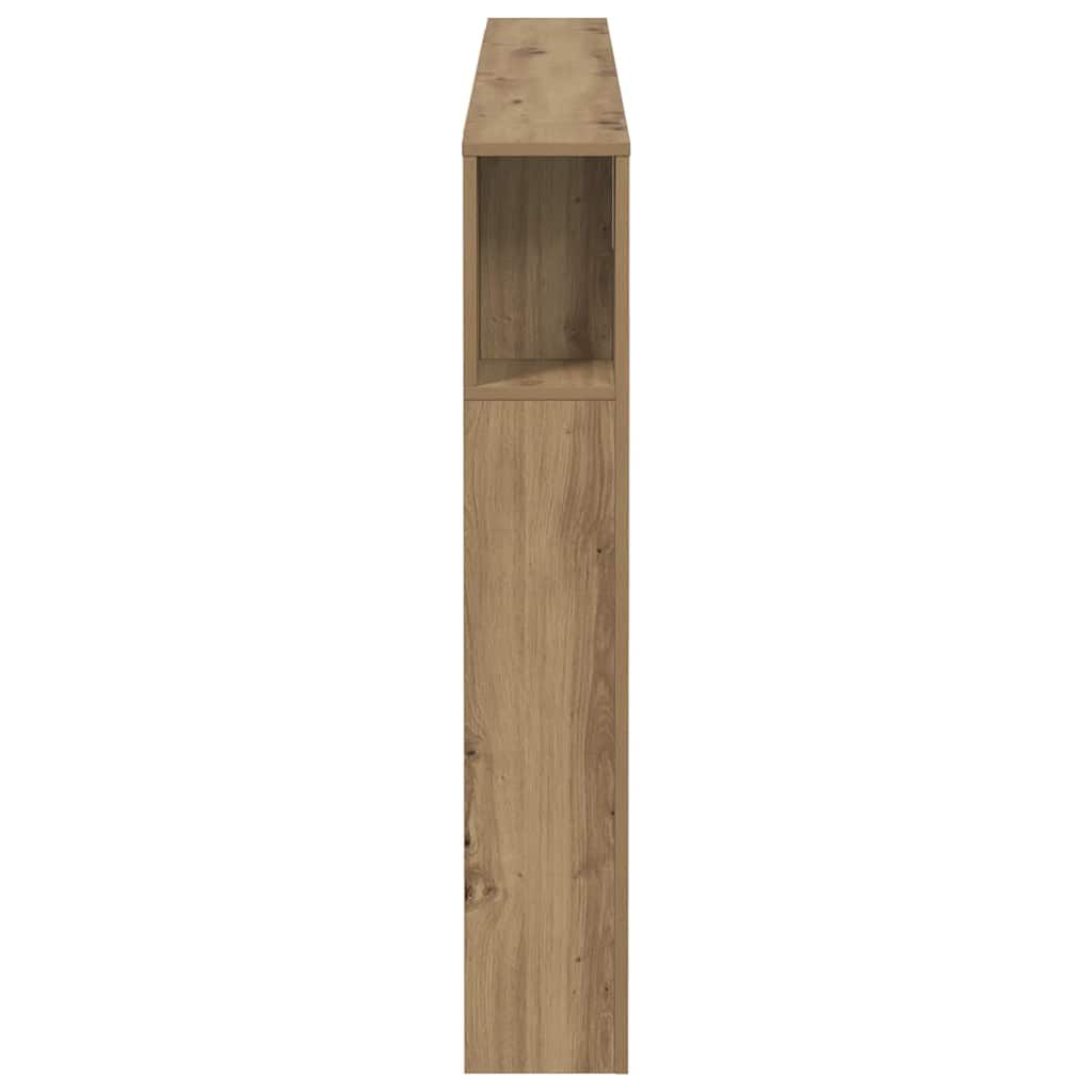 280590 - VIDAXL Dollap me Kokë Kreu, Ngjyrë Lisi Artizanal 160x18,5x103,5 cm Dru i Inxhinieruar