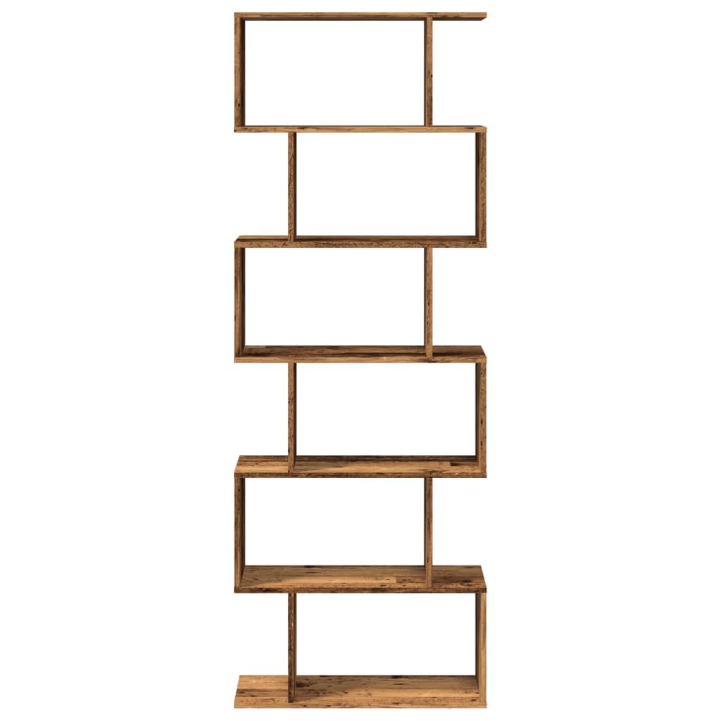 280593 - VIDAXL Raft librash me 6 nivele, dru i vjetër, 70x24x193 cm