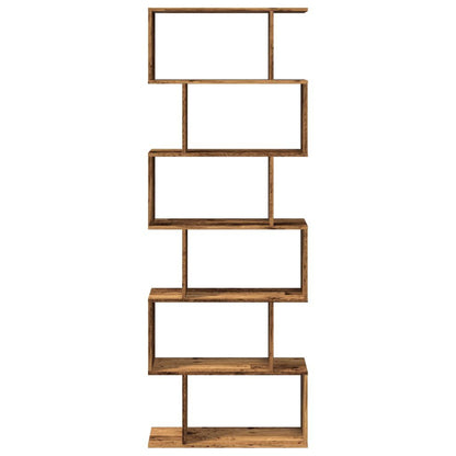280593 - VIDAXL Raft librash me 6 nivele, dru i vjetër, 70x24x193 cm