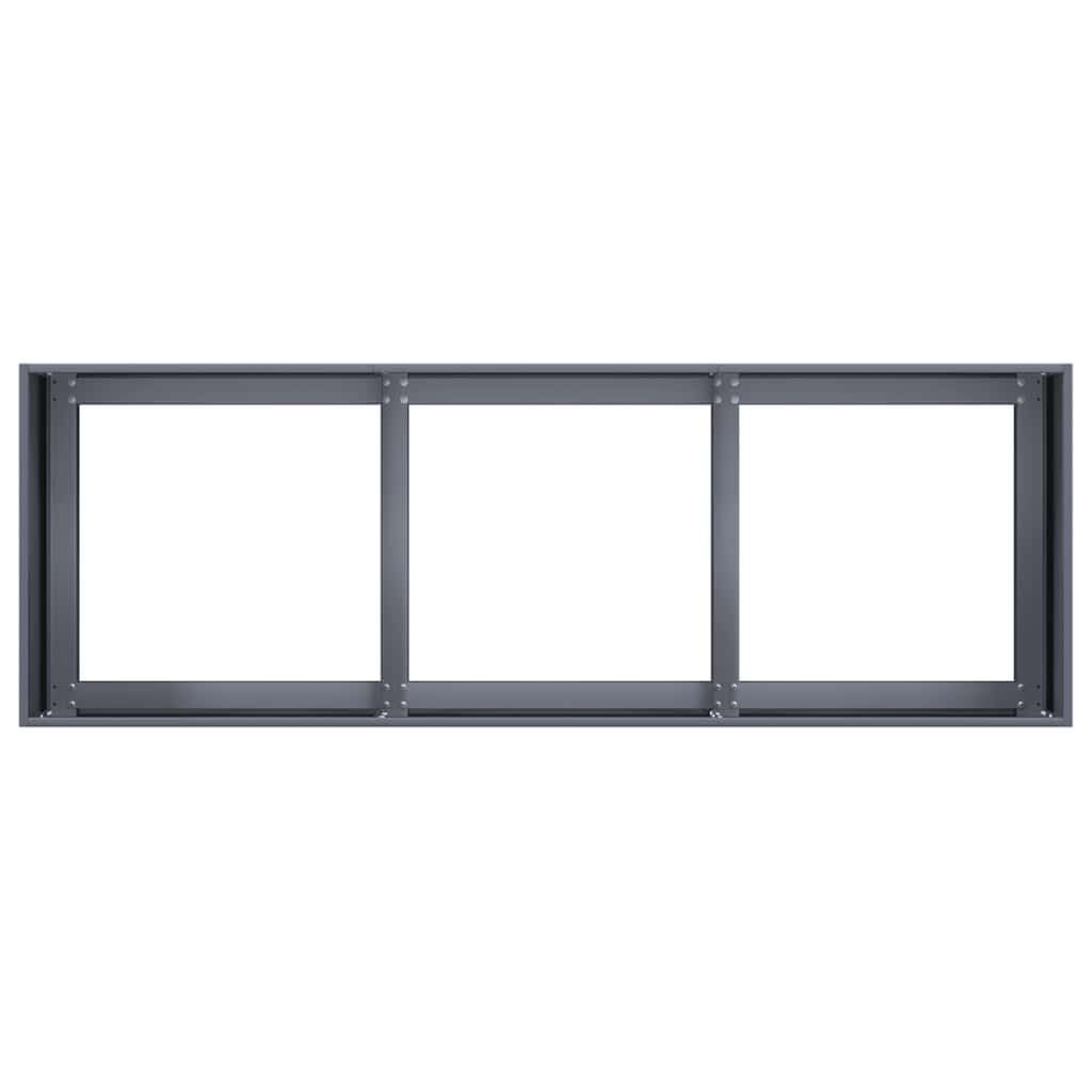 280601 - VIDAXL Vazo Antraciti 120x40x40 cm Çelik i petëzuar në të ftohtë