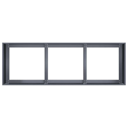 280601 - VIDAXL Vazo Antraciti 120x40x40 cm Çelik i petëzuar në të ftohtë