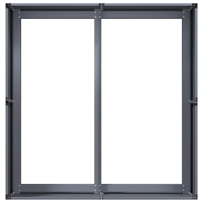 265541 - VIDAXL Vazo Antraciti 80x80x40 cm Çelik i petëzuar në të ftohtë