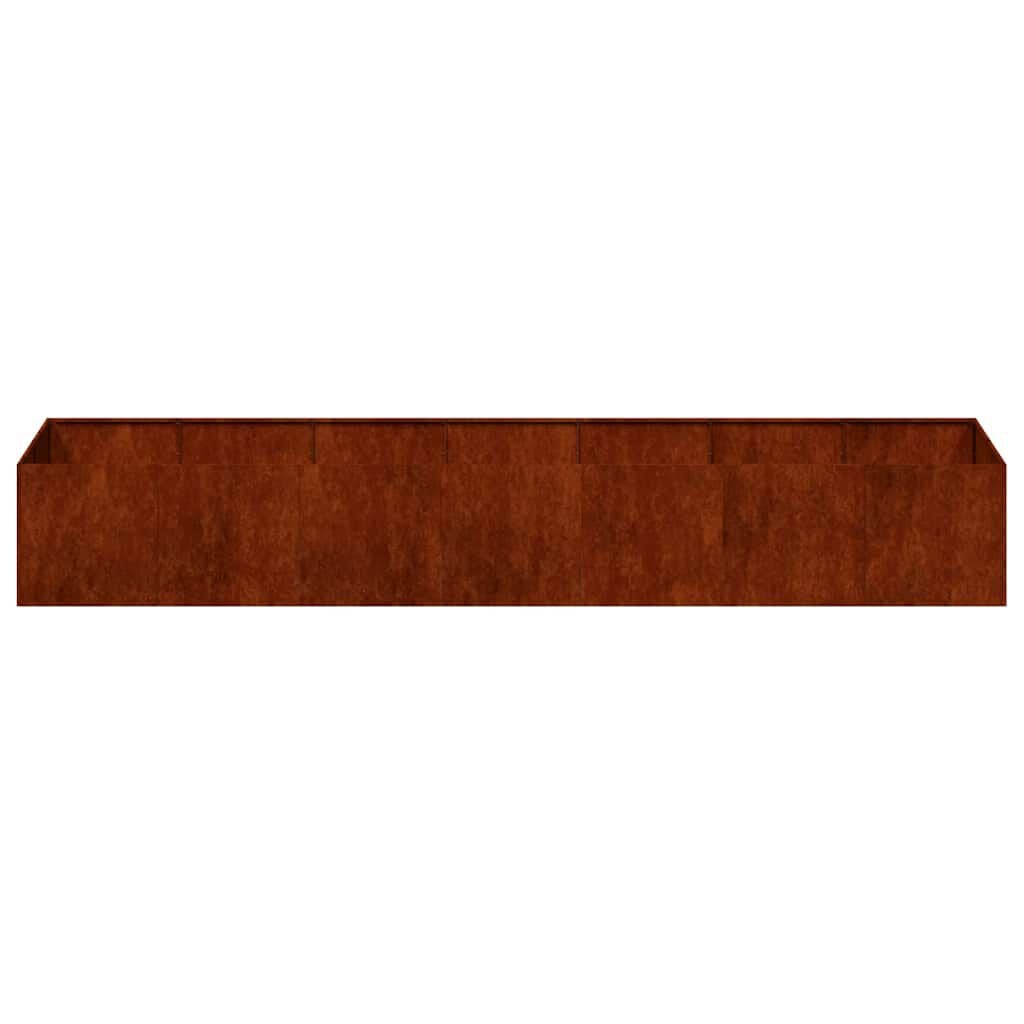 280611 - VIDAXL Vazo e ndryshkur 280x80x40 cm Çelik i Rezistent ndaj Motit