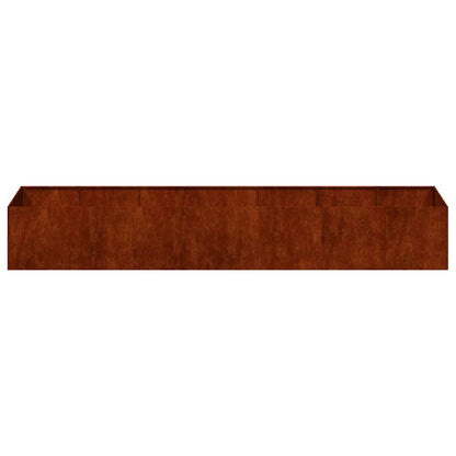 280611 - VIDAXL Vazo e ndryshkur 280x80x40 cm Çelik i Rezistent ndaj Motit