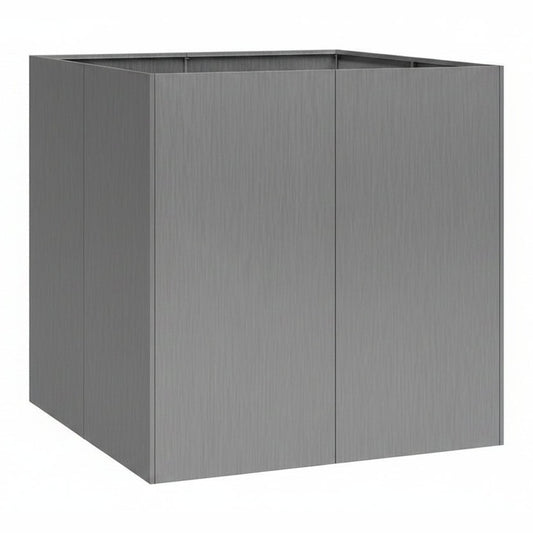 265543 - VIDAXL Vazo e ndryshkur 80x80x80 cm Çelik i Rezistent ndaj Motit