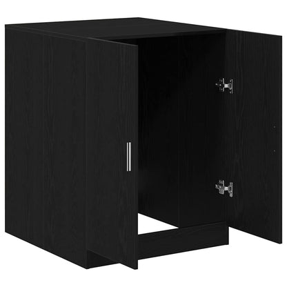 280622 - VIDAXL Dollap Lavatriceje Lisi i Zi 70,5x71,5x91,5 cm Dru i Inxhinieruar