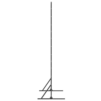 265565 - idaXL Ekran Privatësie i Zi 100 x 50 x 180 cm Çelik
