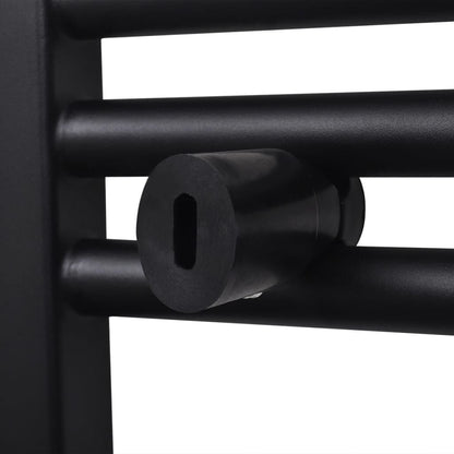 265007 - Radiator me kontejner peshqirësh për ngrohje qendrore në banjo, i zi, me përmasa 500 x 764 mm