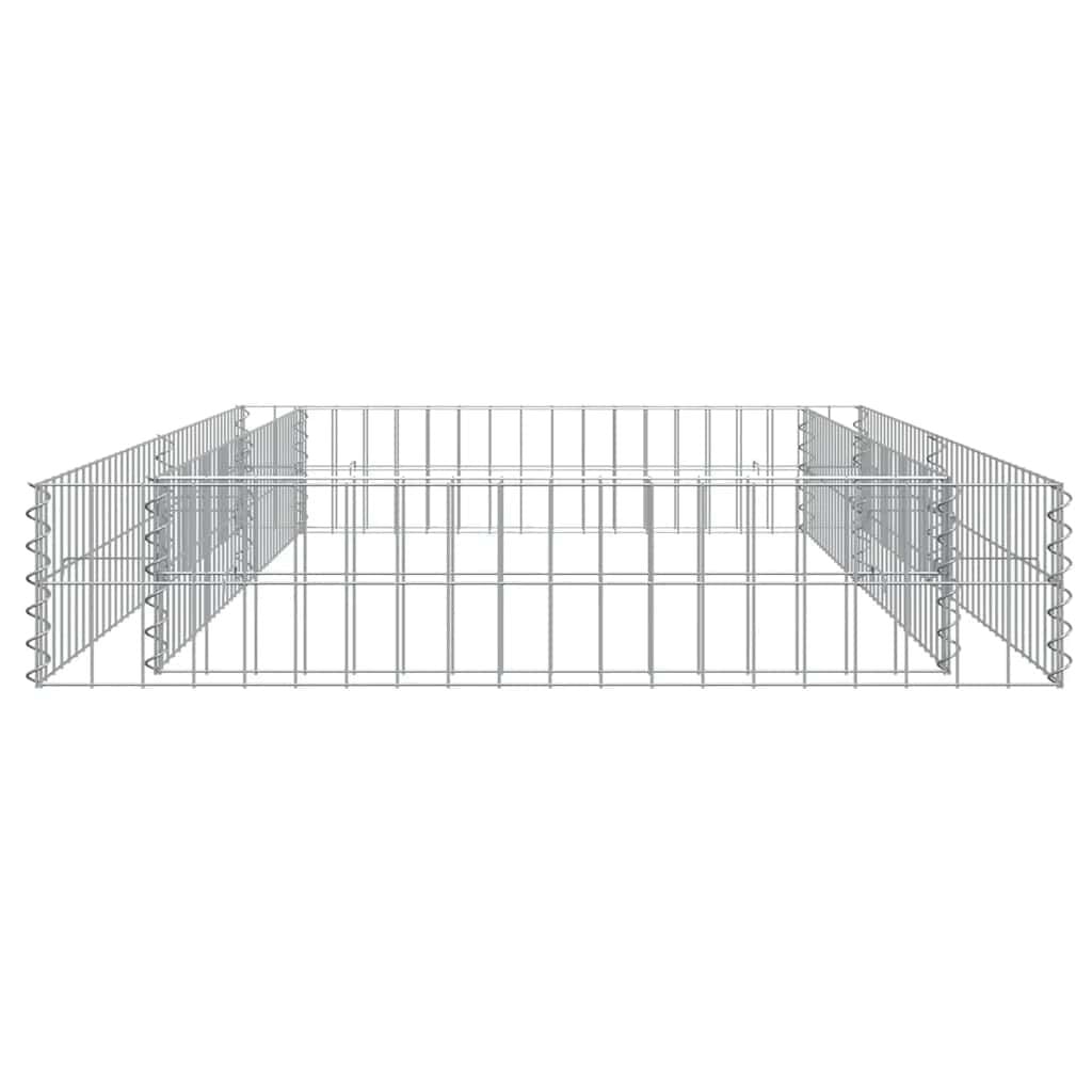 265022 - VIDAXL Shtretër i ngritur me gabion, Çelik i Galvanizuar, 200x100x20 cm