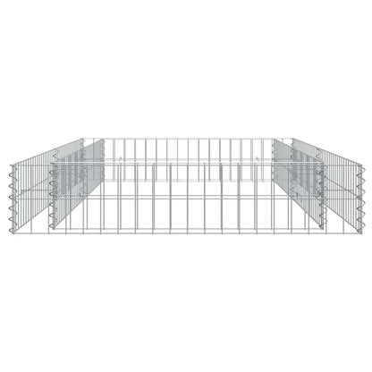 265022 - VIDAXL Shtretër i ngritur me gabion, Çelik i Galvanizuar, 200x100x20 cm