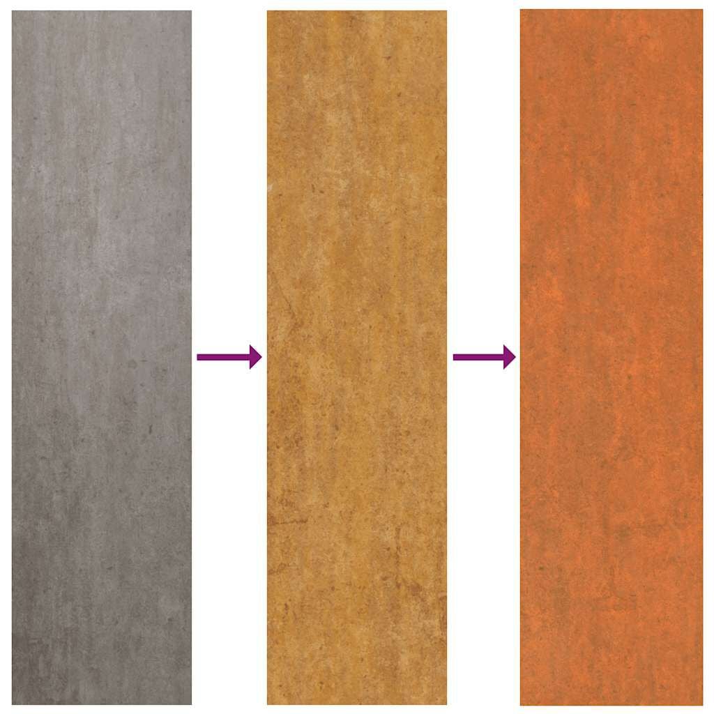 280032 - VIDAXL Shtrat i ngritur për kopsht, ngjyrë ndryshkur 240x80x77 cm, çelik Corten