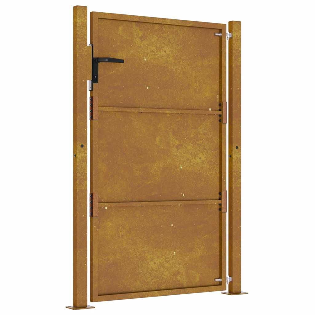 280037 - VIDAXL Portë Kopshti 100x150 cm Çelik Corten e ndryshkur.