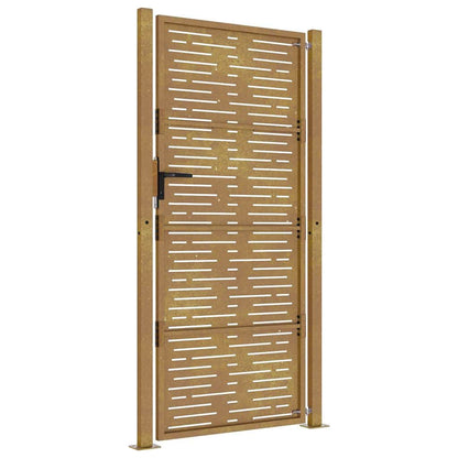 265040 - VIDA XL Portë Kopshti 100x175 cm Çelik Corten