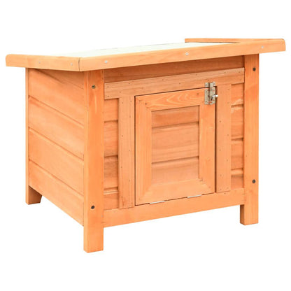 280043 - VIDA XL Shtëpi për mace, Dru Pishe dhe Bredhi i Fortë 50x46x43,5 cm
