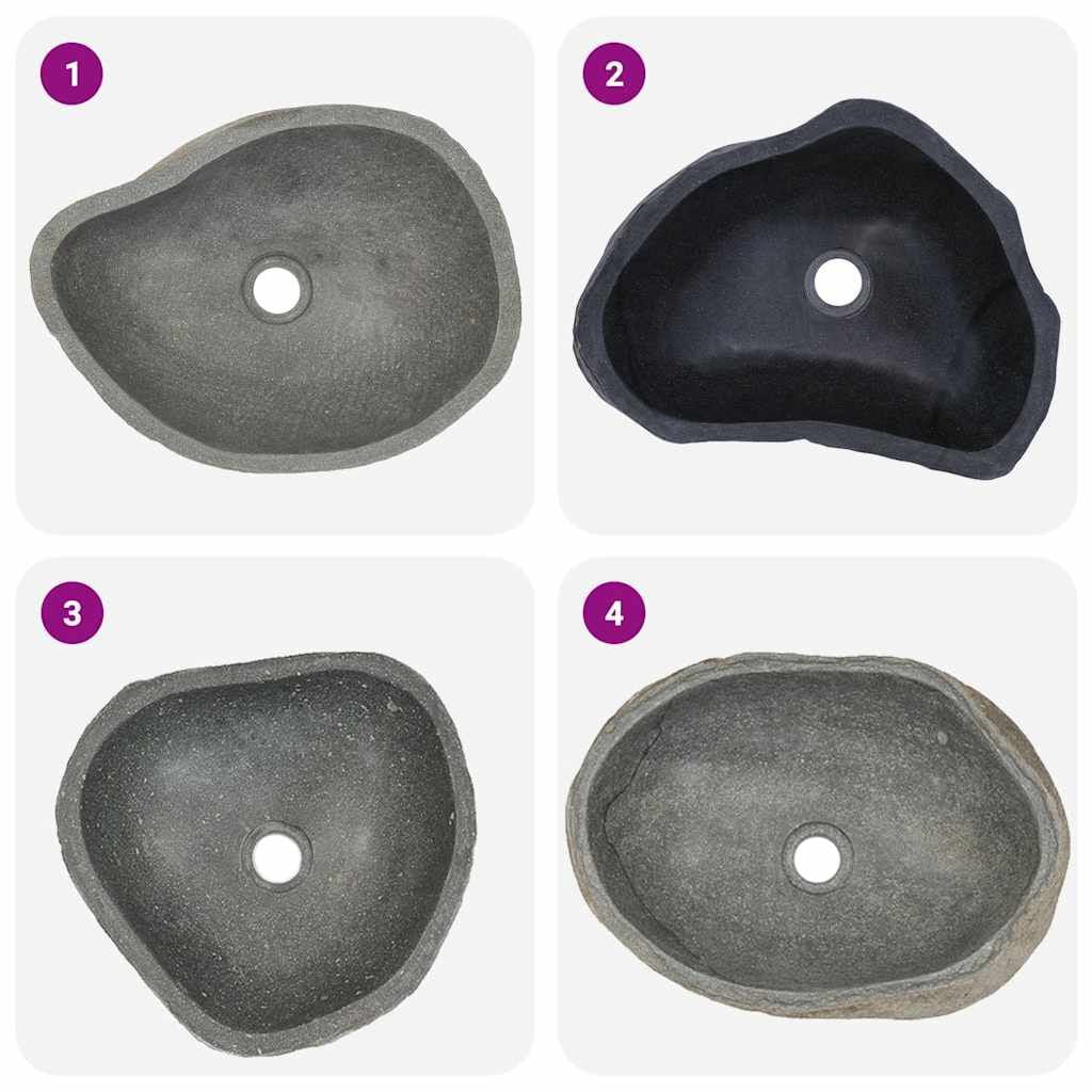 280062 - VIDAXL Guri Oval i Lumit Basen (37-46)x(29-36) cm