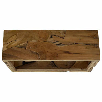 280067 - VIDAXL Tavolinë kafeje 90x50x30 cm Ngjyrë Tiku e Vërtetë Kafe