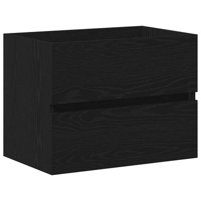 280550 - vidaXL Dollap për Lavaman Banjoje, Lis i Zi 60 × 39 × 62 cm, Dru i Përpunuar