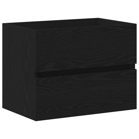 280550 - vidaXL Dollap për Lavaman Banjoje, Lis i Zi 60 × 39 × 62 cm, Dru i Përpunuar