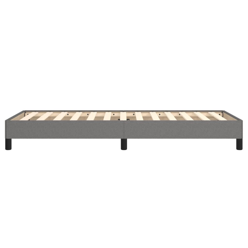 280175 - VIDAXL Kornizë shtrati pa dyshek, ngjyrë gri e errët 80x200 cm, material